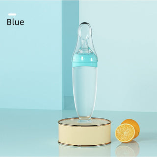 BBET Brand Baby Silicone Rice Paste Spoon Feeding Bottle