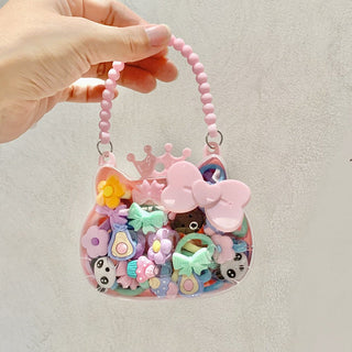 30Pcs Korean Style Cute Hair Accessories Combo Gift Box for Girls