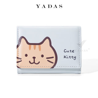 YADAS Cute Multipurpose PU Trifold Coin Wallet for Ladies