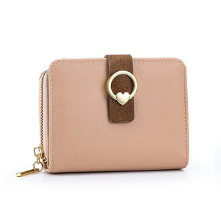 Korean Version Zipper Solid Color Women's Card Holder Wallet