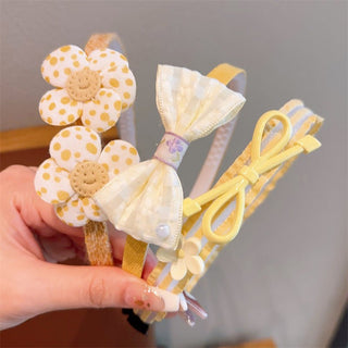 Children's 3Pcs Set Flower Cute Bow Little Princess Headband