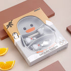 Children's Attractive Cartoon Shaped Multichambered Silicone Dinner Plate
