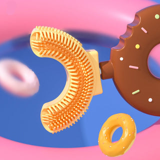 Children's U-Shaped Silicone Soft Bristle Donut Toothbrush