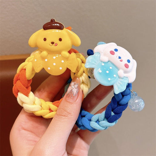Children's Cartoon Braided Thick Hairband Set
