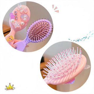Cute Mermaid Themed Decorative Hair Brushes for Kids