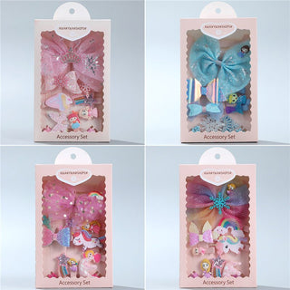10 Pieces Set Korean Style Cute Little Girl Hair Accessories Headwear Set