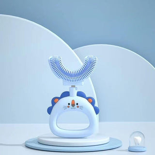 Children's U-Shaped Food Grade Soft Bristle Silicone Toothbrush