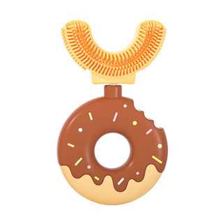 Children's U-Shaped Silicone Soft Bristle Donut Toothbrush