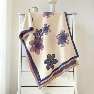 Vintage Ethnic Style Floral Patterned Winter Shawl For Women