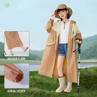 Boys Raincoat With Backpack Slot Waterproof Zipper
