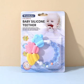 Circle Shaped Silicone Chewing Soothing Baby Teether