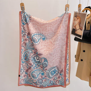 Luxury Personality Retro Design Both sided Floral Printed Viscose Scarf