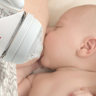 Noair Anti Choking Glass Feeding Bottle for Baby