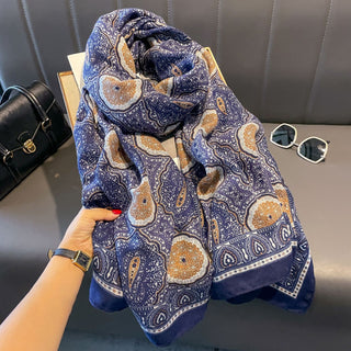 Ethnic Style Premium Cotton and Linen Scarf