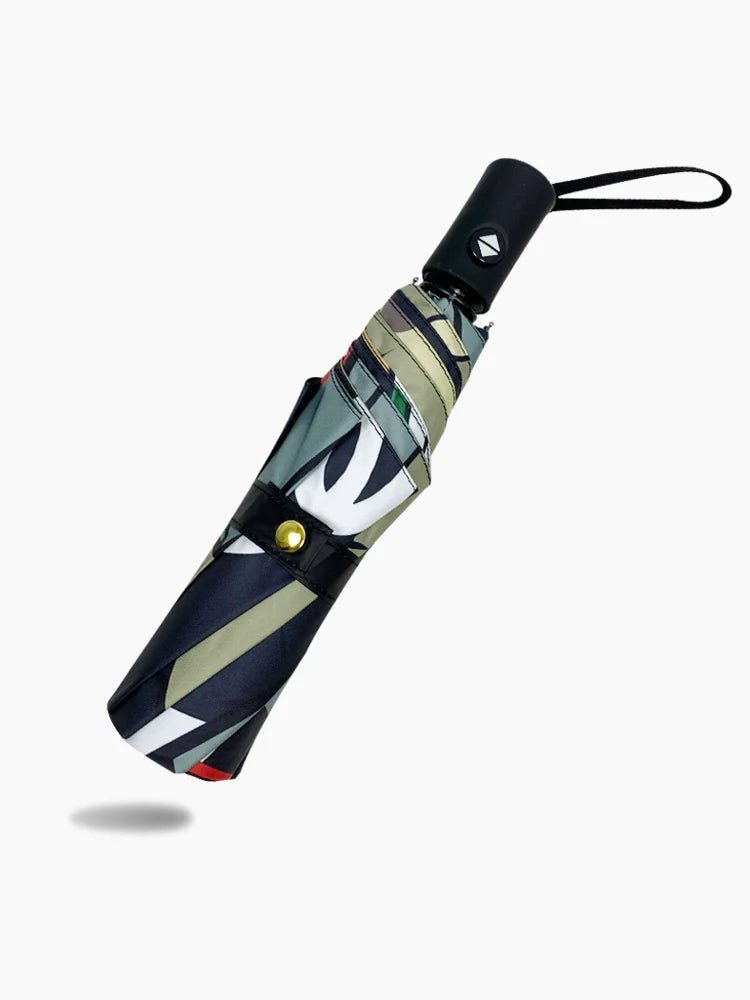 Bear Cartoon-Printed Automatic Folding Umbrella for All Season