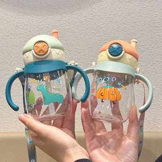 Children's Portable Cute Water Cup Mum Pot with scale