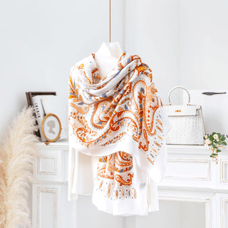 Ethnic Atmosphere Style Premium Cotton and Linen Scarf