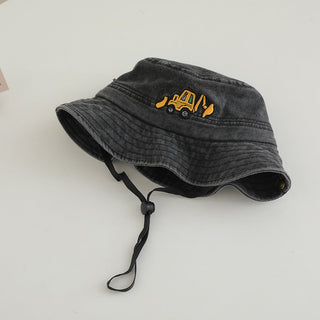 Washed Denim Comfortable Bucket Hat for Kids
