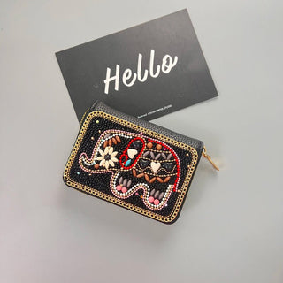 Handmade Women's Ethnic Style Retro Design Card Holder Wallet
