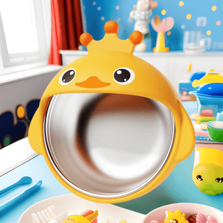 Anti Fall Silicone Complementary Food Bowl for Children