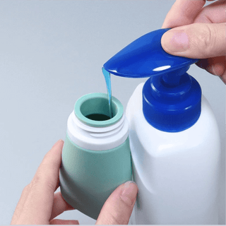 4 Pieces Set Portable Travel Silicone Bottle Cosmetics Organizer