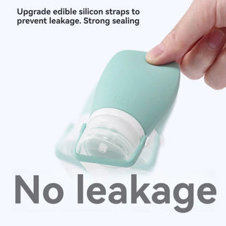 4 Pieces Set Portable Travel Silicone Bottle Cosmetics Organizer