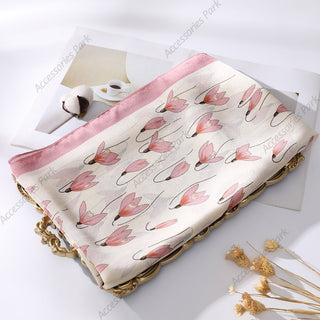 All Seasons Friendly Soft Long Satin Silk Scarf for Women