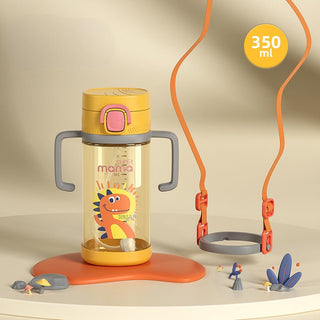 Cartoon Printed Anti Fall Drinking Bottle Mum Pot for Children