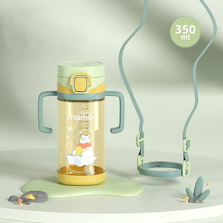 Cartoon Printed Anti Fall Drinking Bottle Mum Pot for Children