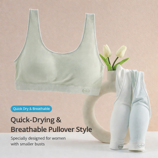 Girls Soft Cotton Developmental Tank Top Wireless Breathable Bra