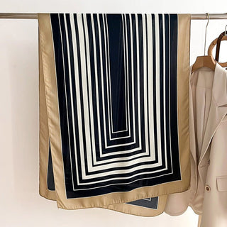 High Quality Striped Design Comfortable Viscose Scarf