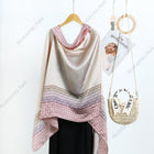 New Geometric Pattern Satin Silk Collar Scarf