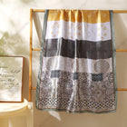 Korean version Cashew Nut Tropical Design Silk Scarf