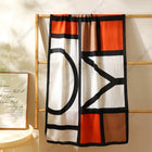 Color Block Pattern Premium Quality Viscose Long Scarf