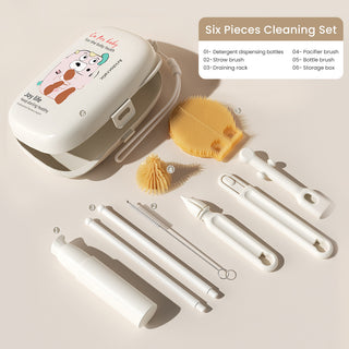 Multi-functional Portable Silicone Baby Feeding Bottle Brush Set