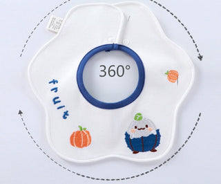 Antibacterial Saliva Towel 360 Degree Premium Embroidered Baby Cotton Bib