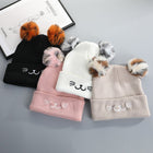 Windproof Knitted Cute Winter Caps for Women