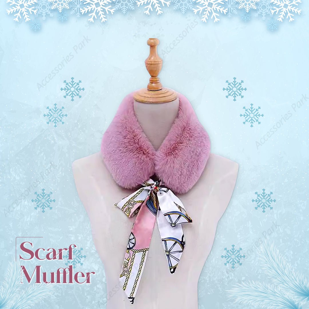 Luxury Faux Fur Neck Collar Scarf Muffler for Women