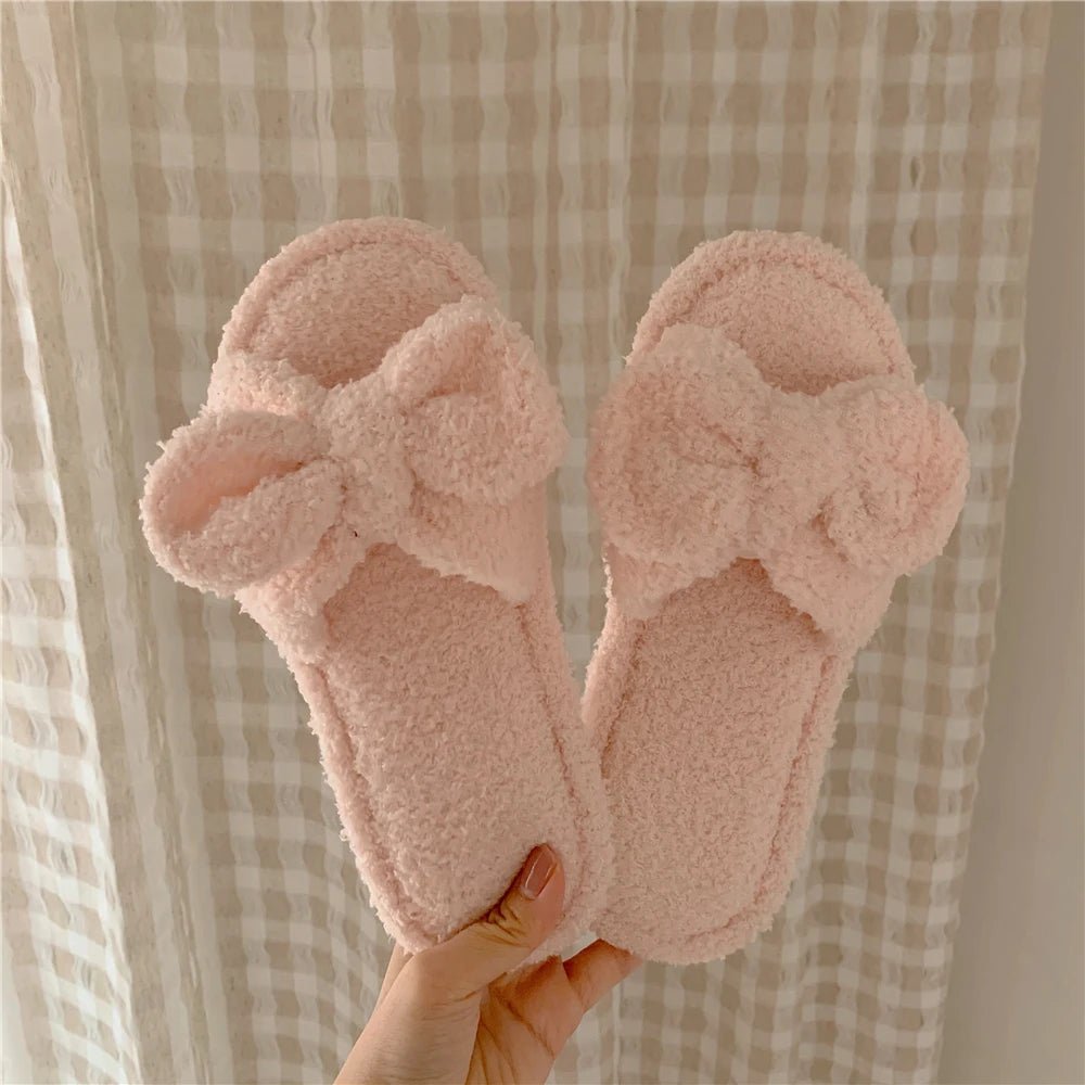 Vintage style 2025 fluffy slippers
