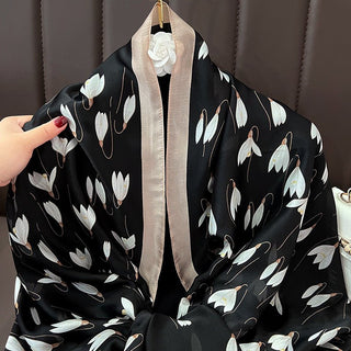 Spring and Summer New Floral Printed Scarves for Women