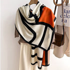 Color Block Pattern Premium Quality Viscose Long Scarf