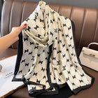 Fashionable New Bow Design Women's Satin Silk Scarf