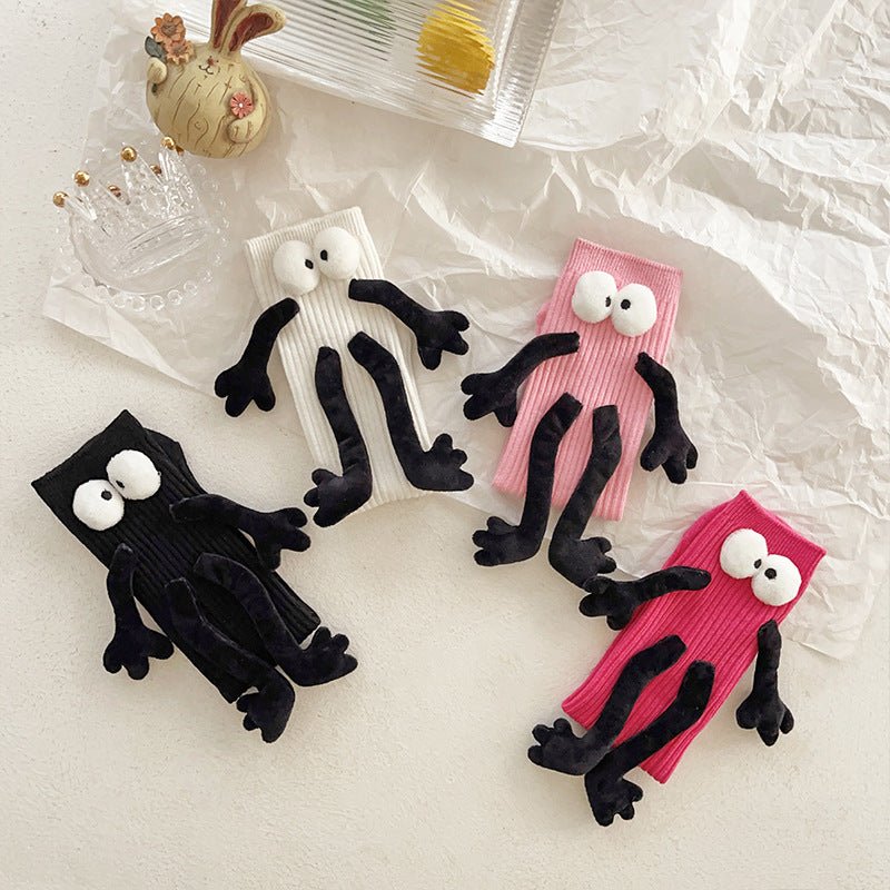 Kids Combed Cotton funny dolls socks