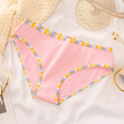 Solid Color Striped Design, Flexible Comfortable Panties
