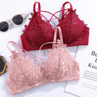 Embroidered Lace Thin seamless underwear Women's Bra