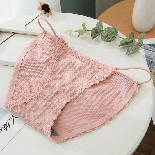 Korean Version Women's Cotton Crochet Lace Panties