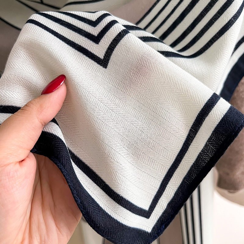 Comfortable & Luxury Striped Korean Version Viscose Scarf