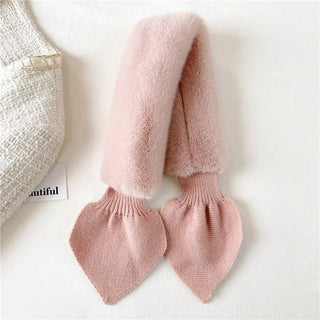 Rabbit Fur Winter Collar Scarf Muffler for Women