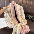 All Seasons Friendly Soft Long Satin Silk Scarf for Women