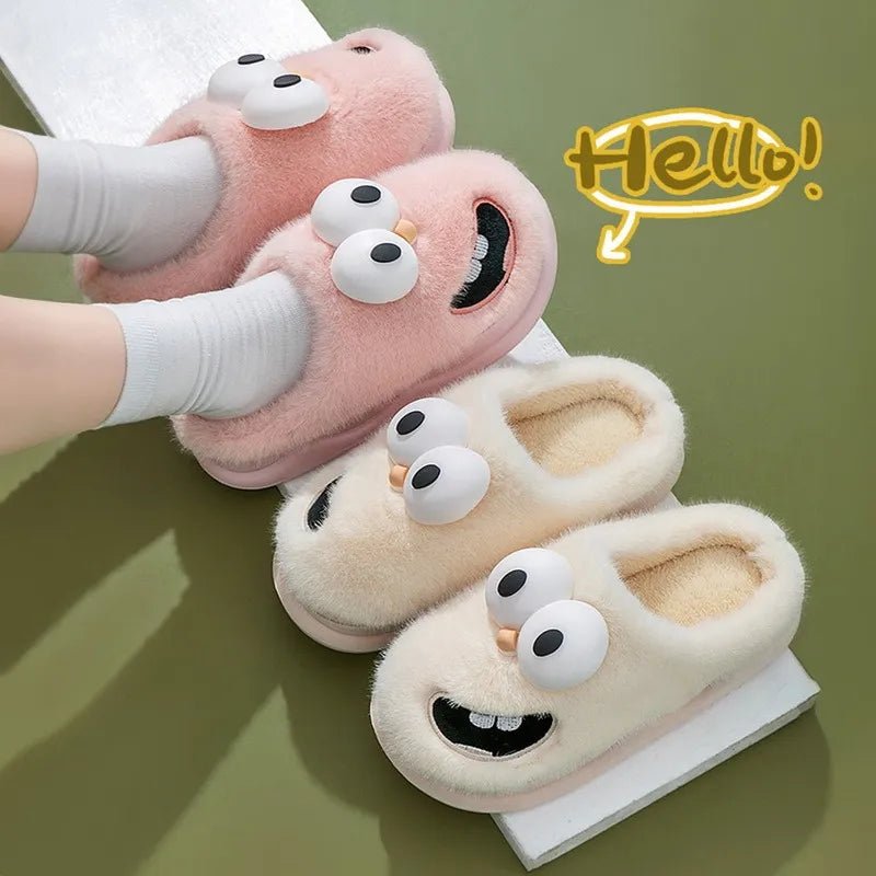 Fluffy & Cozy Plush Slippers For Women With Soft Furr